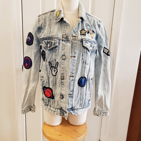 Jean jacket ASOS size Small Long - Picture 1 of 13